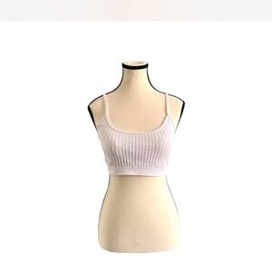 Aerie white Ribbed bralette